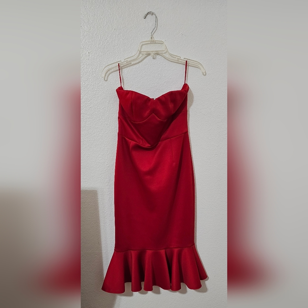 Strapless Red Dress